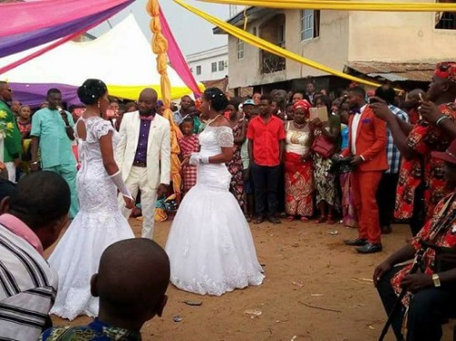 Young Man Shocks the Entire State, Weds Two Ladies at Once in Abia Photos]