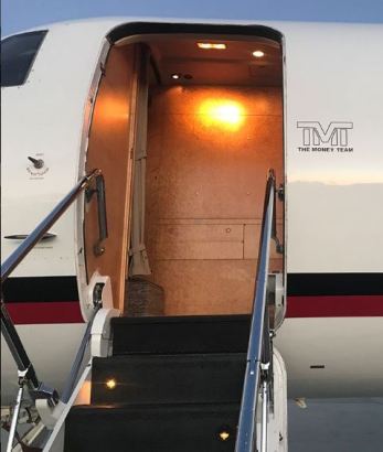 Boxer, Floyd Mayweather Gifts Himself a Jet On His Birthday [Photos]