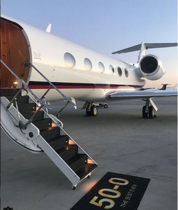 Boxer, Floyd Mayweather Gifts Himself a Jet On His Birthday [Photos]
