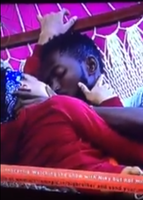 #BBNaija2018: Nina And Miracle Spotted Kiss Passionately Again In The Garden [Photos/Video]
