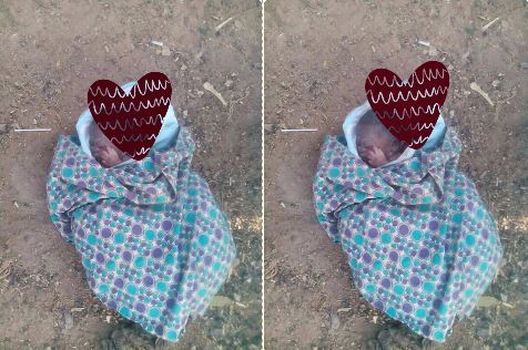 Newborn Baby Spotted In A Dustbin At Sabo Express Road Kaduna [Photos]