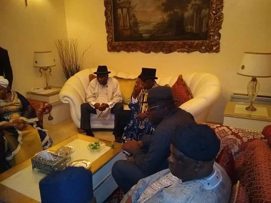 Obasanjo Visits Goodluck Jonathan and His Wife Patience in Their Otueke Home [Photos]