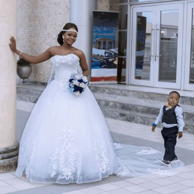 Little Viral Photo-Bomber, Oluwatobiloba, Features in Olajumoke’s Wedding Photoshoot [Photos]