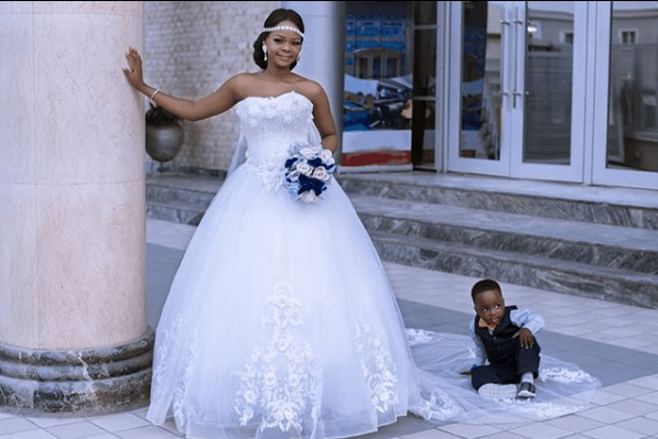 Little Viral Photo-Bomber, Oluwatobiloba, Features in Olajumoke’s Wedding Photoshoot [Photos]