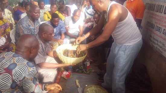 OPC Members Fortifying Themselves and Their Weapons Spiritually In Lagos [Photos]