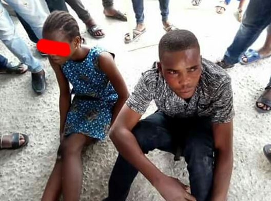 Police officer caught having sex with his stepdaughter (Photos) People of Okere Urhobo community caught a police officer having sex with his stepdaughter by Laila Ijeoma. February 2, 2018, 5:17 pm A police officer serving with B Division in Warri, Delta State was caught by the good people of Okere Urhobo community having sex with his stepdaughter today. Police officer caught having sex with his stepdaughter Photos Lailasnews 3 He was paraded alongside the girl by youths in his community.