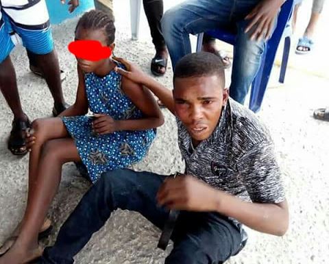Police officer caught having sex with his stepdaughter (Photos) People of Okere Urhobo community caught a police officer having sex with his stepdaughter by Laila Ijeoma. February 2, 2018, 5:17 pm A police officer serving with B Division in Warri, Delta State was caught by the good people of Okere Urhobo community having sex with his stepdaughter today. Police officer caught having sex with his stepdaughter Photos Lailasnews 3 He was paraded alongside the girl by youths in his community.