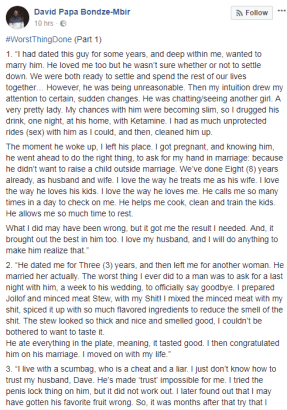 Lady Confessed How She Served Her Boyfriend Jollof Rice Mixed with Poo