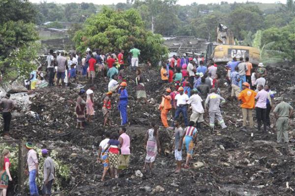 17 killed, several homes destroyed as Refuse heap collapses in Mozambique