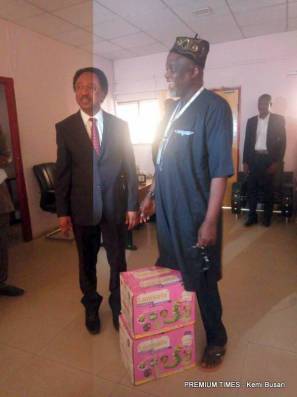 Senator Shehu Sani Storms JAMB Office with Snake Charmers and Anti-Snake Venom [Photos]