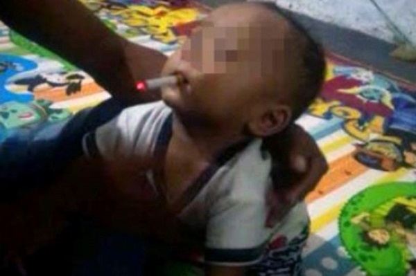 Father Arrested for Making His 9-Month-Old Baby Smoke Cigarette [Photos]