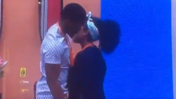 #BBNaija2018: Tobi and Cee-C Finally Kiss After So Many Failed Attempt [Video]