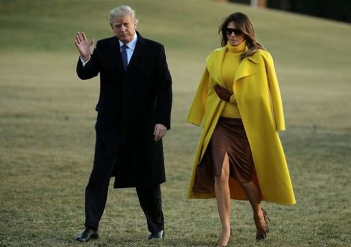 Donald Trump’s Wife, Melania Refuses to Hold His Hand in Public [Photos/Video]