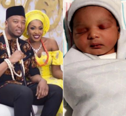 Nkem who is one of the beautiful daughters of billionaire businessman and politician, Chris Ubah, and her husband, Obi, have welcomed their first child, a girl. The couple got married in April last year. Nkem