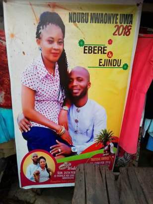 Man Set To Marry 2 Ladies In Abia State Decided To Do Two Separate Wedding Posters [Photos]