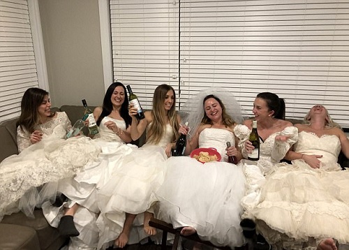 Excited Woman Throws Party In Her Wedding Dress To Celebrate Getting Divorced [Photos]