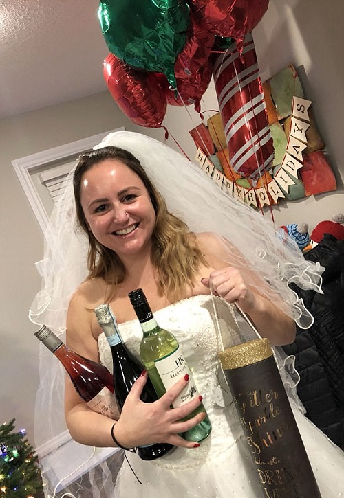 Excited Woman Throws Party In Her Wedding Dress To Celebrate Getting Divorced [Photos]