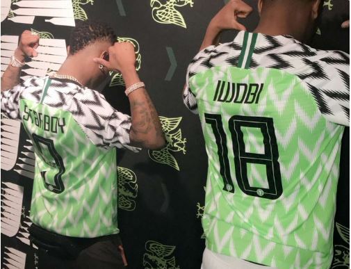 Alex Iwobi and Wizkid Model the New Super Eagles Jersey for Russia 2018 [Photos]