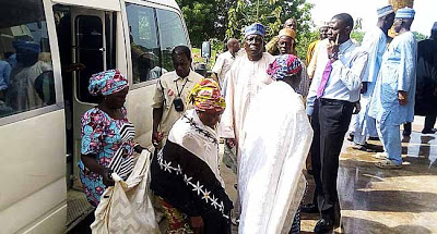 Heartbroken parents of Chibok Girls In Captivity Visit Obasanjo
