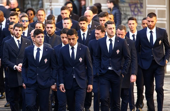 Heartbreaking Photos, From The Funeral of Florentina and Italian Footballer Davide Astori, Who Died in His Sleep  