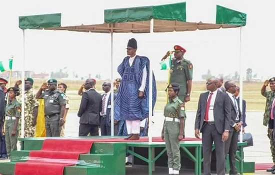 PHOTO NEWS: Photos of President Buhari in Plateau State