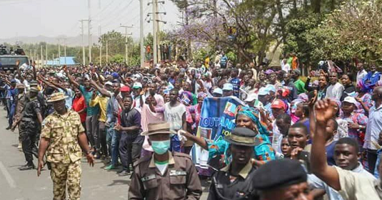 PHOTO NEWS: Photos of President Buhari in Plateau State