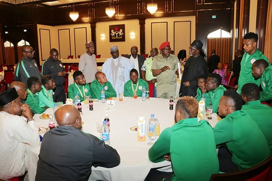 President Buhari Receives the Original FIFA World Cup Trophy in Abuja [Photos]