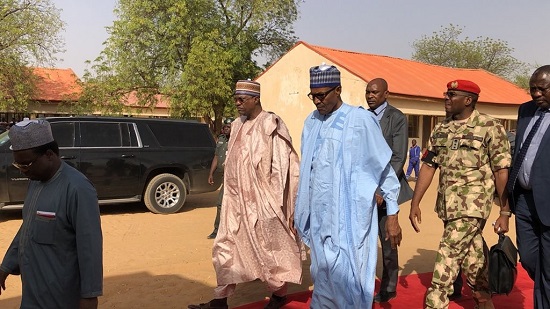 Photos from President Buhari Visits to Dapchi School
