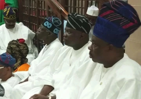 President Buhari, Tinubu and Other Dignitaries at Governors Ganduje and Ajimobi’s Children Wedding [Photos]