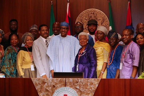 President Buhari Receives Martin Luther King’s Family In Abuja [Photos]