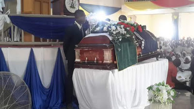 Photos from the funeral service of Taraba CAN Chairman crushed to death by truck