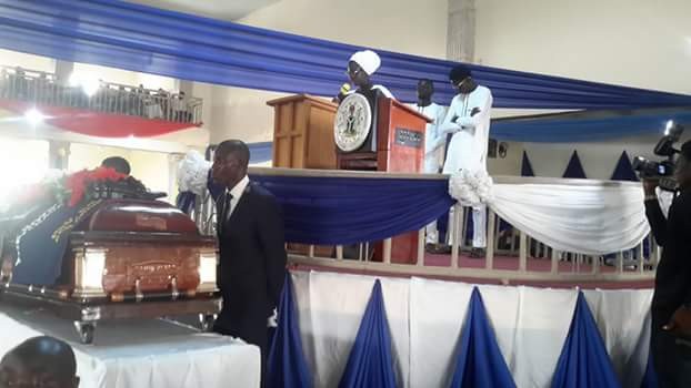 Photos from the funeral service of Taraba CAN Chairman crushed to death by truck