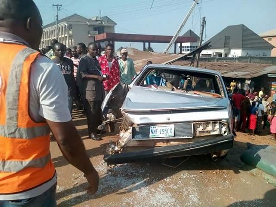 40ft Container Fell Off from an Articulated Truck, Crushes A Child to Death, Injures One Other [Photos]