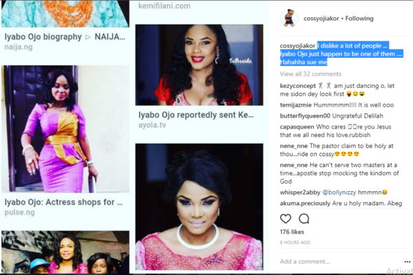 Cossy Ojiakor Reveals the Names of 3 People She Dislikes