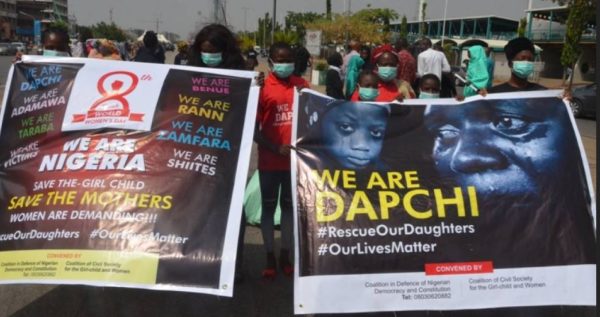 #DapchiGirls: Parents of Abducted Dapchi School Girls Recounts Their Heartbreaking Experience  As They Protest in Abuja [Photos]