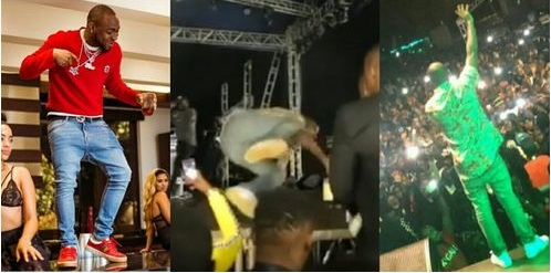 Davido Falls On Stage in Rwanda as He Attempts to Make a Grand Entrance