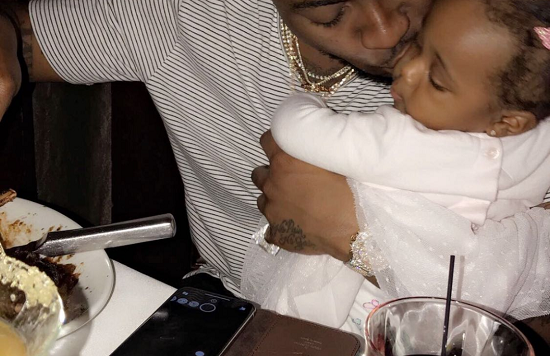 Davido Had Dinner with His Second Daughter, Hailey
