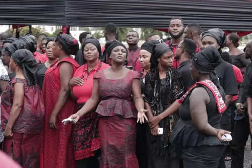 More Photos and Video from The Burial Ceremony of Ghanaian Singer Ebony Reigns