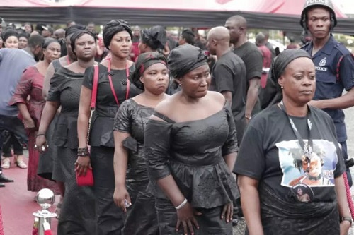 More Photos and Video from The Burial Ceremony of Ghanaian Singer Ebony Reigns