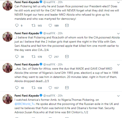 Outspoken Femi Fani-Kayode, Reveals Who Killed Chief MKO Abiola