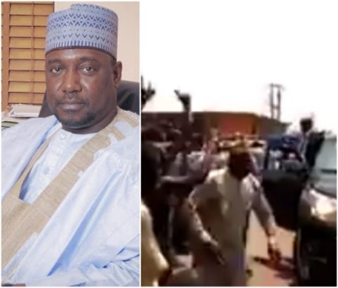 Governor Bello Of Niger State Stoned During A Visit To Bida LGA