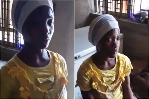 Wickedness! House Help Caught Red Handed in Lagos Feeding 1-Yr-Old Baby with A Liquid Soap