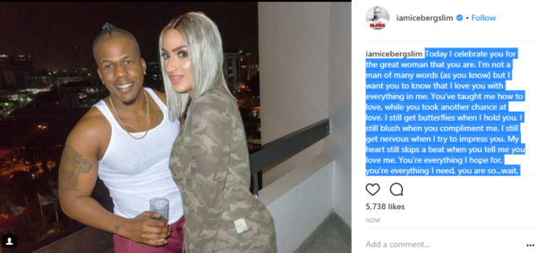 So in Love Nigerian Rapper, Iceberg Slim Celebrates Juliet Ibrahim On Her Birthday