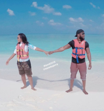 Billionaire daughter, Fatima Dangote and her husband, Pilot - Jamil Abubakar are currently enjoying their honeymoon on an exotic Island somewhere in the world. They sure need the rest after the recently concluded marathon of wedding events in Nigeria. See more photos below.