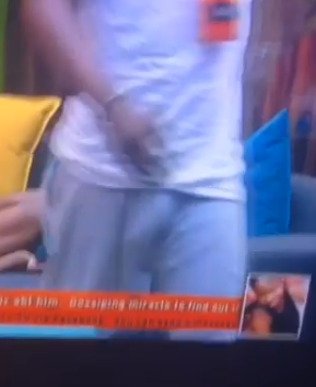 #BBNaija: Housemate, Lolu Exposes His Huge Eggplant [Video]