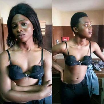 Photos of Young Man Who Disguised as A Lady Caught Flexing in A Nightclub