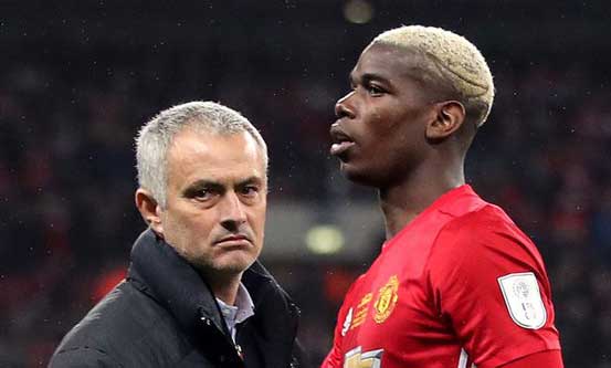 United Sets to Punish Pogba for Disobeying Mourinho