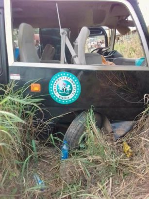 Nollywood Actors Returning from A Burial, involved in an Accident with A Bus Donated to Them By Gov. Okorocha