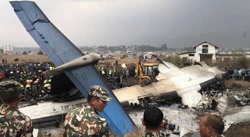 Bangladeshi Plane with 67 Passengers Crashes and Bursts into Flames at Airport in Nepal [Photos]
