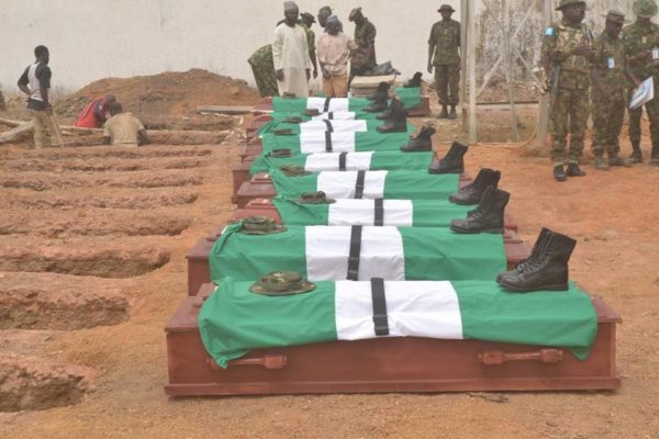 El-Rufai donates N5.5m as Nigerian Army buries 11 soldiers killed by bandits